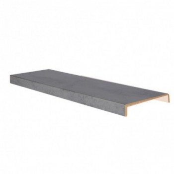 Marche rénovation d'escalier XXL stratifié dark grey 1300 x 610 x 56 mm