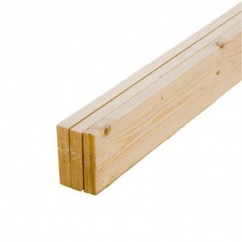 Lot de 3 planches sapin raboté 1800 x 96 x 18 mm - PEFC 70%