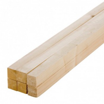Lot de 6 tasseaux sapin rabotés 2400 x 34 x 34 mm - PEFC 70%