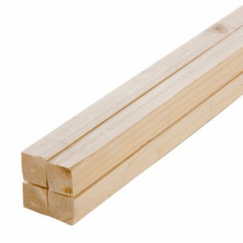Lot de 4 tasseaux sapin brut 2400 x 48 x 37 mm - PEFC 70%