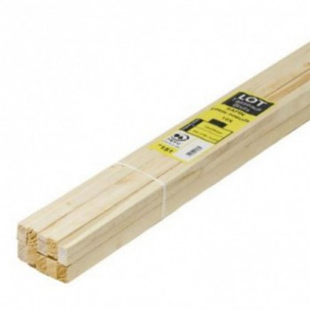 Lot de 10 tasseaux sapin brut 2000 x 25 x 13 mm - FSC mixte crédit