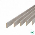 Pack promotionnel de 5 plinthes MDF revetu béton bord arrondi 2000 x 68 x 9 mm .