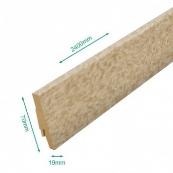 Pack 5 Plinthes décoratives 5948 chêne renaissance 2400 x 70 x 19 mm .