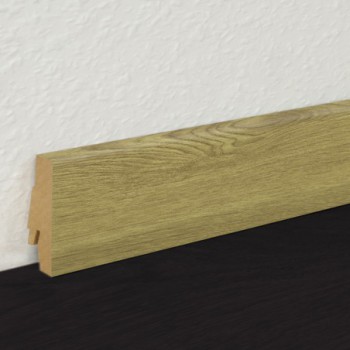 Pack 5 Plinthes décoratives 5537 marronnier fauve 2400 x 70 x 19 mm.