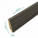 Pack 5 Plinthes décoratives 8096 chêne san diego 2400 x 70 x 19 mm.