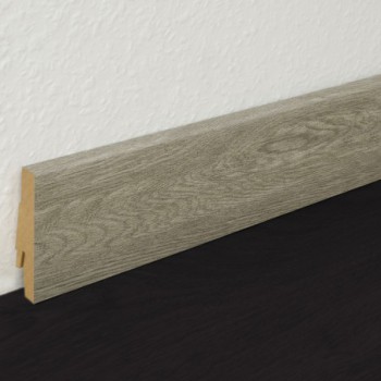Pack 5 Plinthes décoratives 5966 chêne khaki 2400 x 70 x 19 mm.
