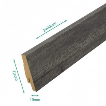 Pack 5 Plinthes décoratives K040 urban driftwood 2400 x 70 x 19 mm.