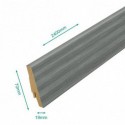 Pack 5 Plinthes décoratives 8812 urban legend 2400 x 70 x 19 mm.