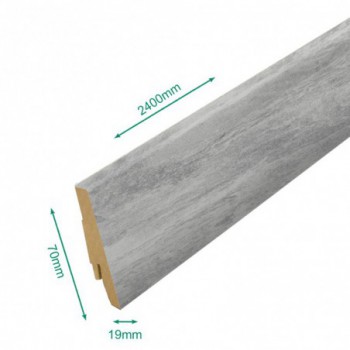 Pack 5 Plinthes décoratives K035 crosstown traffic 2400 x 70 x 19 mm.