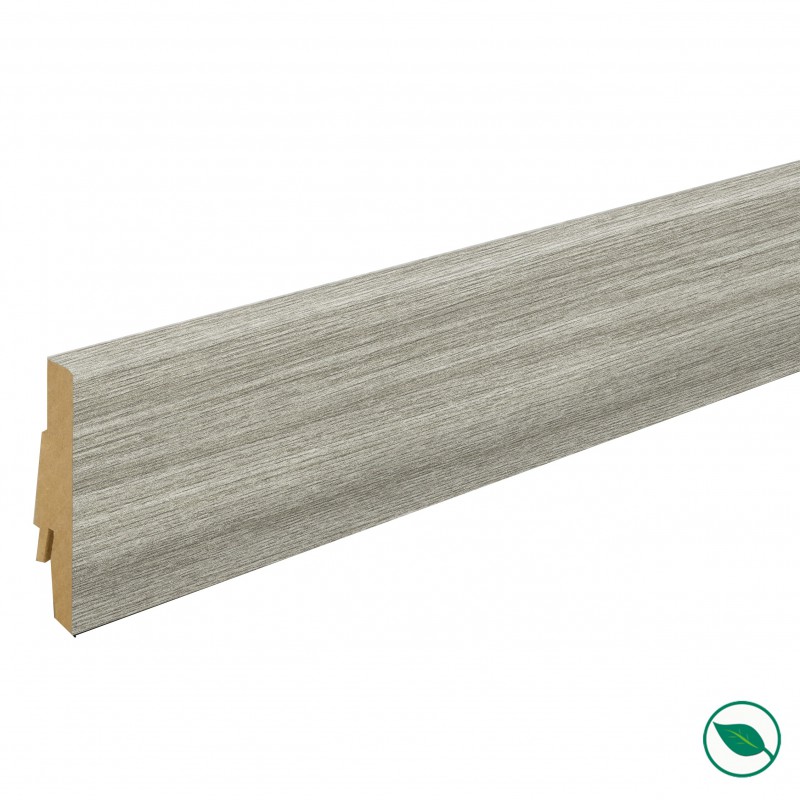 Pack 5 Plinthes décoratives K060 alabaster barwood 2400 x 70 x 19 mm.