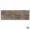 Plaquettes de parement mural en teck cube Java 552 x 184 x 10-20 mm paquet de 1,016 m².