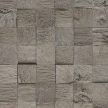 Plaquettes de parement mural en teck cube Java 552 x 184 x 10-20 mm paquet de 1,016 m².