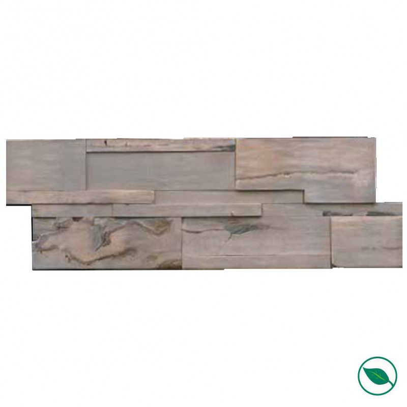 Plaquettes de parement mural barnwall Vérone 1200 x 120/150 x 9 mm paquet de 0,85 m².