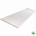 Tablette mélaminé blanc prépercée 2500 x 400 x 18 mm
