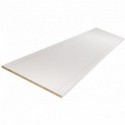 Tablette mélaminé blanc prépercée 2500 x 400 x 18 mm