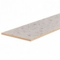 Lot de 3 contremarches rénovation d'escalier stratifié Terrazzo Grey 1300 x 200 x 8 mm