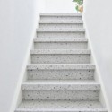 Profilé de transition rénovation d'escalier stratifié Terrazzo Grey 1300 x 56 x 12 mm