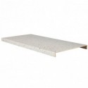 Marche rénovation d'escalier XXL stratifié Terrazzo Grey 1300 x 610 x 56 mm