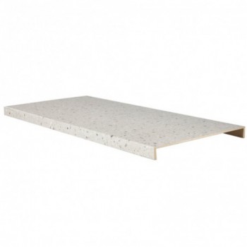 Marche rénovation d'escalier XXL stratifié Terrazzo Grey 1300 x 610 x 56 mm