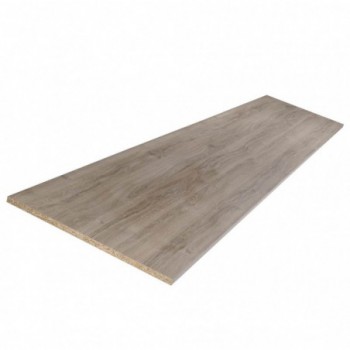 Tablette mélaminé chêne gris 1200 x 300 x 18 mm - PEFC 75% .
