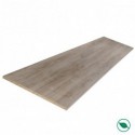 Tablette mélaminé chêne gris 2500 x 400 x 18 mm - PEFC 75% .
