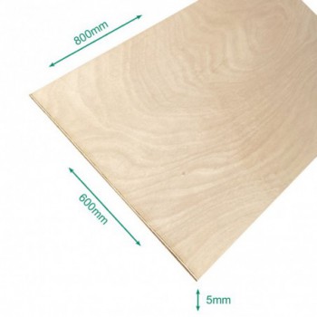 Panneau contreplaqué Powerplex 800 x 600 x 5 mm. - FSC 100%