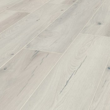 Sol stratifié effet parquet - 8mm - gossamer oak - boite de 8 lames - 2,49 m² EH VILLA GRANDE K271 .