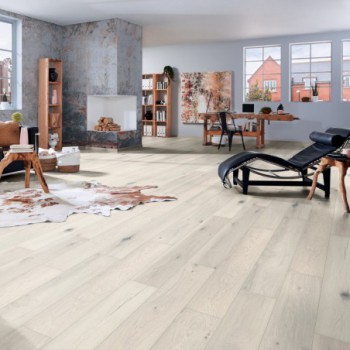 Sol stratifié effet parquet - 8mm - gossamer oak - boite de 8 lames - 2,49 m² EH VILLA GRANDE K271 .