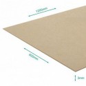 Panneau HDF 1200 x 600 x 3 mm 1 face lisse 1 face non lisse