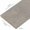 Plateau mélaminé béton 1200 x 800 x 18 mm - PEFC 75% .