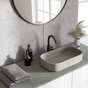Plateau mélaminé béton 1200 x 800 x 18 mm - PEFC 75% .