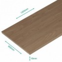 Plateau mélaminé chêne français 1200 x 800 x 18 mm.