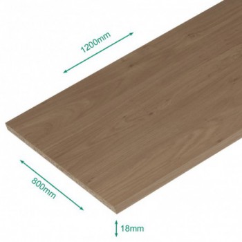 Plateau mélaminé chêne français 1200 x 800 x 18 mm.
