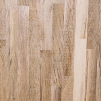 Plateau chêne massif lamellé collé abouté 1200 x 800 x 20 mm - FSC 100%.