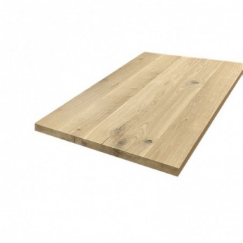Plateau chêne massif pleines lames 1200 x 800 x 25 mm