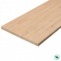 Plateau hêtre massif lamellé collé abouté 1200 x 800 x 18 mm.