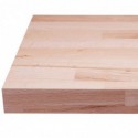 Plan de travail hêtre massif lamellé collé abouté 2000 x 650 x 38 mm - FSC 100%.