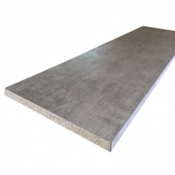 Plan de travail stratifié CPL minéral 2000 x 650 x 38 mm - PEFC 75% - Gamme Essentiel