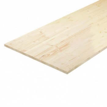 Plateau sapin massif lamellé collé abouté 1450 x 800 x 28 mm.