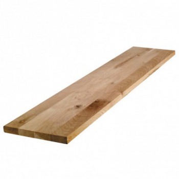 Tablette chêne massif lamellé collé abouté 800 x 200 x 18 mm.