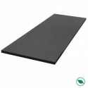 Tablette mélaminé Elegant Black 2500 x 600 x 18 mm .