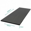 Tablette mélaminé Elegant Black 2500 x 600 x 18 mm .