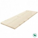 Tablette sapin massif lamellé collé abouté 1200 x 200 x 18 mm - FSC 100%.