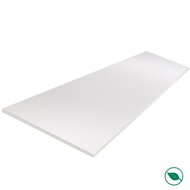 Tablette mélaminé blanc 1200 x 300 x 18 mm - PEFC 75% .