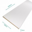 Tablette mélaminé blanc 2500 x 400 x 18 mm - PEFC 75% .
