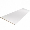 Tablette mélaminé blanc 2500 x 600 x 18 mm - PEFC 75% .
