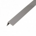Lot de 20 baguettes angles PVC gris 2600 x 20 x 20 mm
