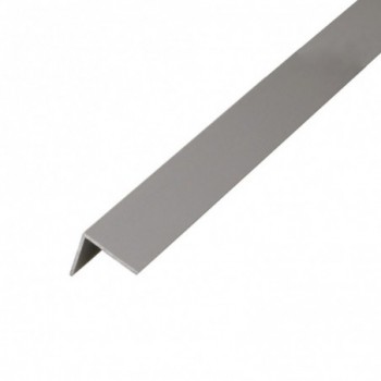 Lot de 20 baguettes angles PVC gris 2600 x 20 x 20 mm