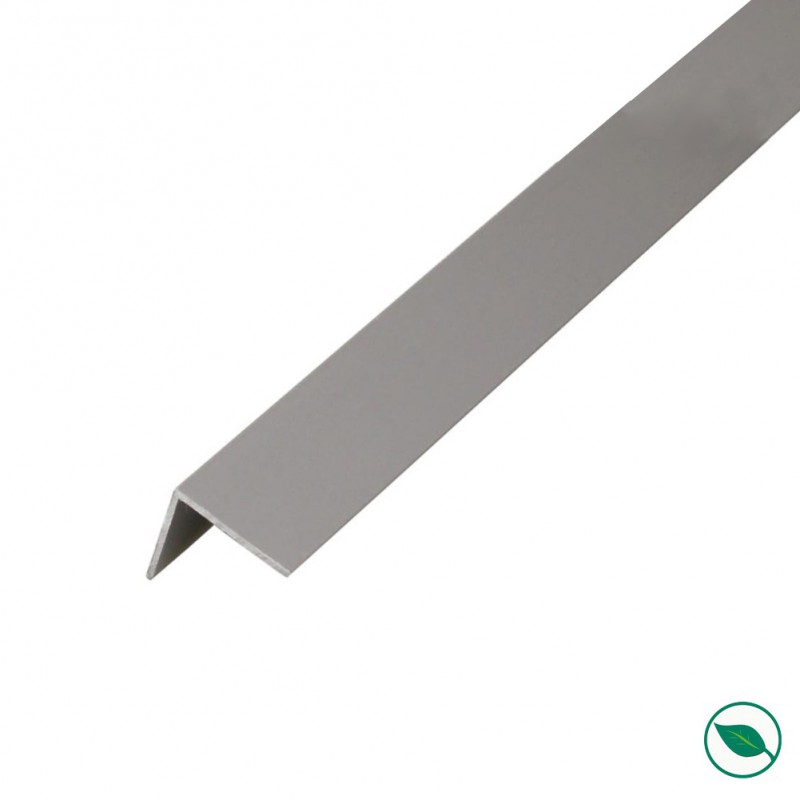 Lot de 16 baguettes angles revêtus gris foncé 2400 x 21 x 21 mm PEFC 70%