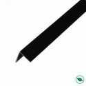 Lot de 16 baguettes angles revêtus noir brillant 2400 x 21 x 21 mm PEFC 70%